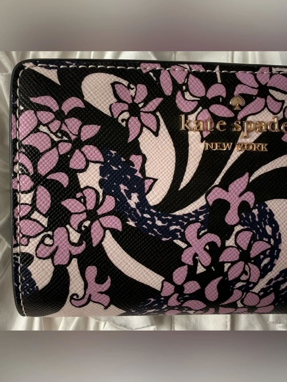 Kate Spade Snake Garden Medium Wallet